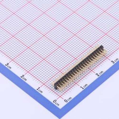 X1321WV-2x24J-C30D23 排针 2x24P 间距:1.27mm 方针 插件,P=1.27