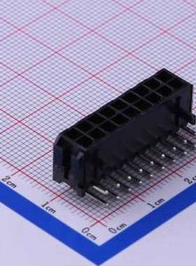 C3030WR-F-2X09P 线对板针座 2x9P 间距:3mm 弯插 黑色 弯插,P=3m