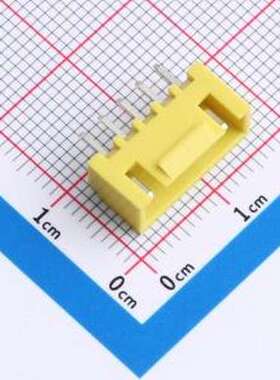 XY-XHB2.54-5A11-YT 线对板针座 XHB 2.54mm 1x5P 直插 带扣 黄色