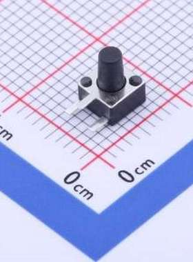 K2-1109DE-G4SW-04 轻触开关 4.5*4.5*6.5 三脚侧插开关 插件