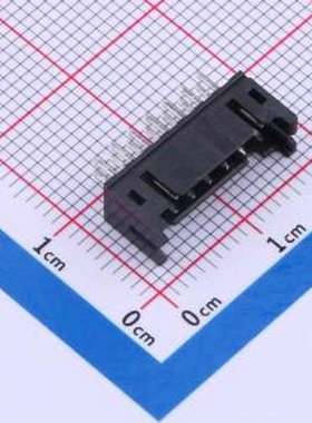 IPCW207W27NB01V 线对板针座 2x7P 间距:2mm 直插 黑色 插件,P=2m
