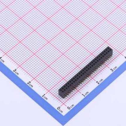 X1321FVS-2x27-C43D48 排母 间距:1.27mm 2x27P 立贴 SMD,P=1.27m