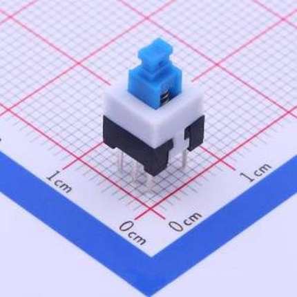 XKB7070-Z 按键开关 按键开关 7*7插件自锁 蓝白黑 插件