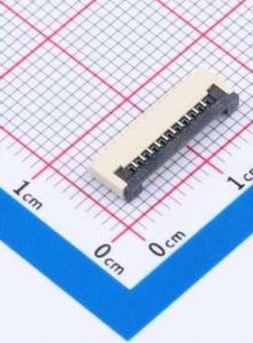 1.0K-DHQX-10PWB FFC/FPC连接器 间距:1mm P数:10P 翻盖式 SMD,P=