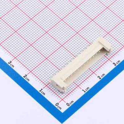 XY-HY2.0-14A61 线对板针座 1x14P 间距:2mm 卧贴 SMD,P=2mm,卧贴