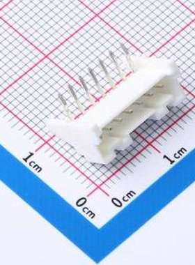 KH-A2026-07AWD 线对板针座 系列:PA 间距:2mm 1x7P 白色 插件,P=