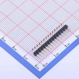 排针 1x15P 弯插 15I P=2mm 方针 C40D28 2mm X4611WR 间距