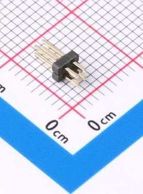 PZ127V-12-04-0720 排针 排针间距1.27mm 2x02P 直插 插件,P=1.27