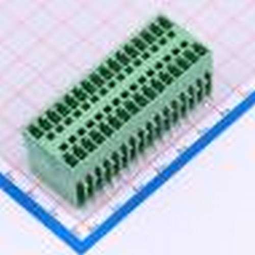 DB2ERH-3.81-2*16P-GN 插拔式接线端子 3.81mm 绿色 插件,P=3.81m