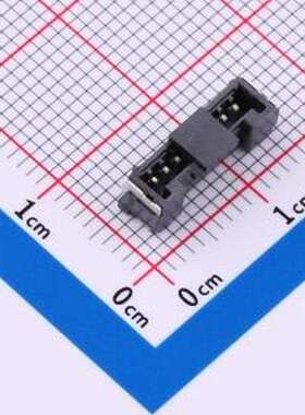 X1256WVS-08L-LPSN 线对板针座 1x8P 间距:1.25mm 立贴 黑色 SMD,