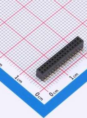 B127US-WS16P 排母 间距1.27mm 2x16P 弯插 SMD,P=1.27mm