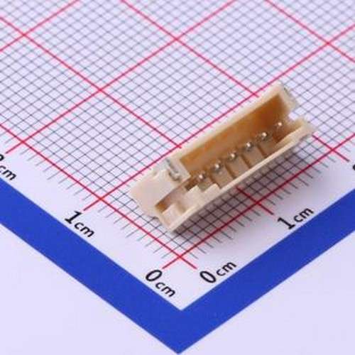 X2016WRS-06-9TSW 线对板针座 1x6P 间距:2mm 卧贴 系列:PH SMD,P