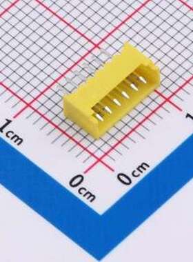WF-1A125A6P-Y 线对板针座 间距1.25mm 直插 黄色 1x6P 插件,P=1.