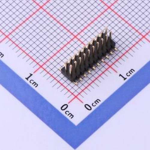 X1321WVS-2x10J-C40D53 排针 2x10P 间距:1.27mm 方针 SMD,P=1.27
