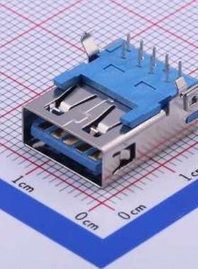 U231-091N-4BLRC19-F1 USB连接器 Type-A 母 弯插 插件