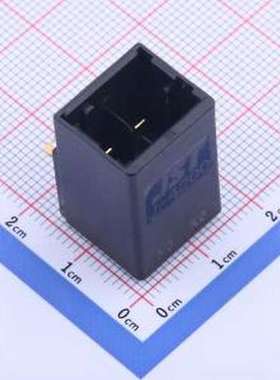 SC02B-J42SK-GHXPR 线对板针座 1x2P 间距:6mm 弯插 弯插,P=6mm