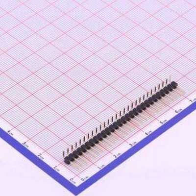 X6511WR-28H-C60D30R2 排针 1x28P 间距:2.54mm 方针 弯插,P=2.54