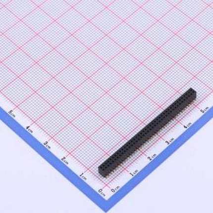 X1321FVS-2x40-C43D48 排母 间距:1.27mm 2x40P 立贴 SMD,P=1.27m