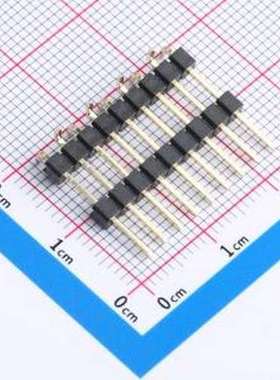 X6512WVS-09H-C60D48-E100R2 排针 1x9P 间距:2.54mm SMD,P=2.54m