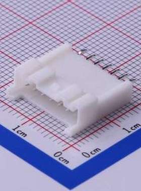 HX20018-7BH 线对板针座 1x7P 间距:2mm 直插 白色 插件,P=2mm