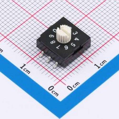 R9310R3S 旋转编码器 8421BCD码旋转编码开关 SMD-6P,9.9x9.9mm