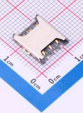 ZX-NSIM-48.135J-C SIM卡连接器 拔插式 NanoSIM卡 卡座 SMD