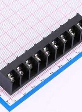 MXHB9500-9.5-09P-BK01-Cu-S-A 栅栏式接线端子 9.5mm 1x9P 边脚