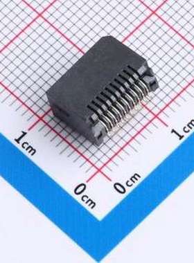 XDSFP-020-0852 金手指连接器 SFP光纤模块座子20PIN卧式贴板式15