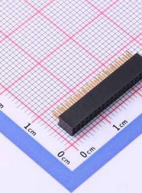 X1321FV-2x19-C43D24 排母 间距:1.27mm 2x19P 直插 插件,P=1.27m
