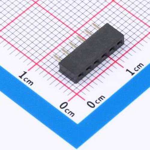 DS1026-01-1x6S8BV 排母 1x6P 间距:2mm 直插 插件,P=2mm