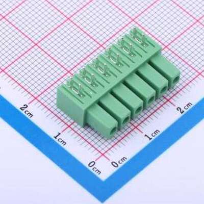 JL15EDGA-38106G01 插拔式接线端子 1x6P 3.81mm 排数:1 每排P数: