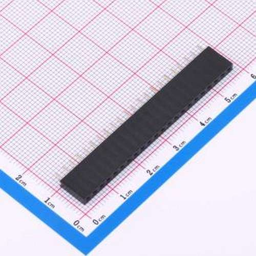 BX-PM2.54-1-22PY 排母 间距:2.54mm 1x22P 直插 插件,P=2.54mm