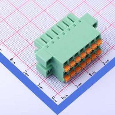 KF2EDGKNHM-3.81-2*7P 插拔式接线端子 3.81mm 2x7P 排数:2 每排P