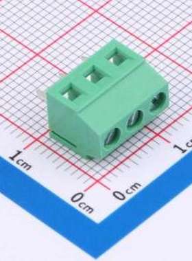 MX128L-3.81-03P-GN01-Cu-Y-A 螺钉式接线端子 3.81mm 1x3P 排数: