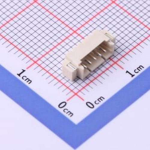 HDGC1251WR-S-5P 线对板针座 1x5P 间距:1.25mm 卧贴 SMD,P=1.25m