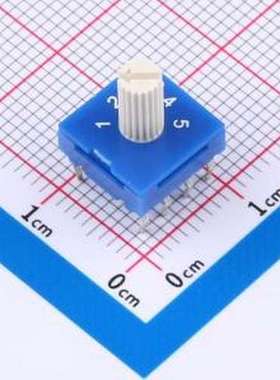 RS8157H 旋转开关 旋转选择开关 1-5档 插件-8P,9.9x9.9mm