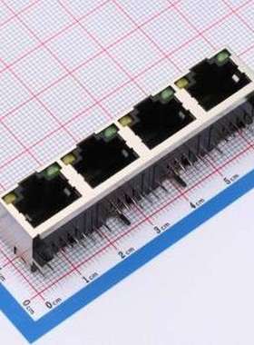 RC00543 以太网连接器(RJ45 RJ11) 带LED 插件