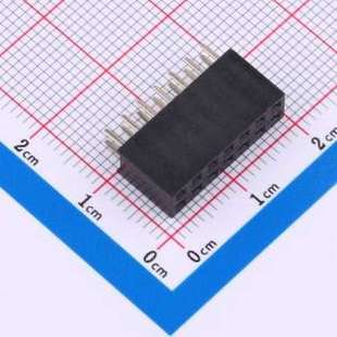 间距 P=2.54mm 插件 直插 2.54mm 2x7P 排母 7PY PM2.54