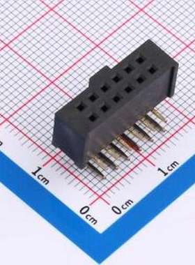 XDHF-AS0254-0852*6P 排母 2x6P 间距:2.54mm 插件,P=2.54mm