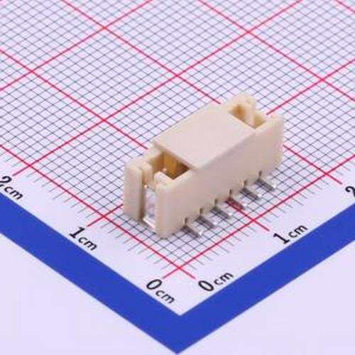 M2010VS-06P 线对板针座 1x6P 间距:2mm 立贴 SMD,P=2mm