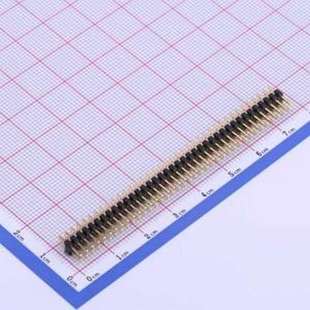 排针 2x38P 插件 2x38I P=2mm 方针 C40D28 2mm X4621WV 间距