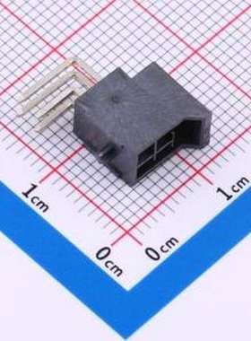 X2513WR-2x02A-LPSN 线对板针座 2x2P 间距:2.5mm 弯插 黑色 插件