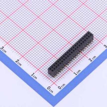 X1321FVS-2x21-C43D48 排母 间距:1.27mm 2x21P 立贴 SMD,P=1.27m