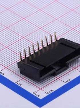 X9556WR-09-N0V01 线对板针座 1x9P 间距:2.54mm 弯插 黑色 弯插,