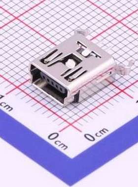 UX-156-AR USB连接器 Mini-B 母 直插 插件