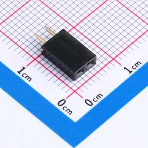 CSHA101-0202A001R1AA 排母 1x2P 间距:2.54mm 直插 插件,P=2.54m