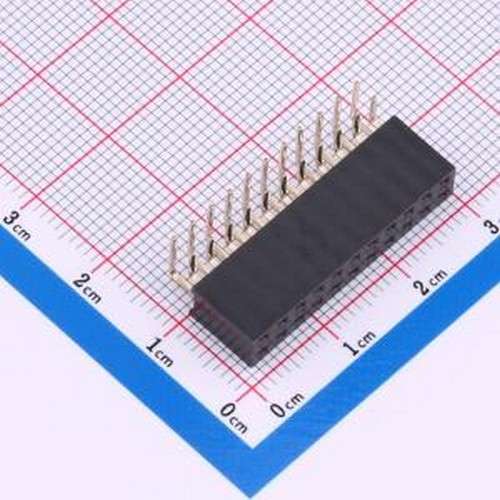 HC-PM254-8.5H-2x11PW 排母 2x11P 间距:2.54mm 弯插 弯插,P=2.54