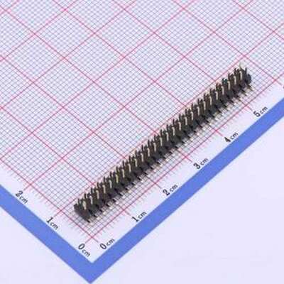 X4621WVS-2x27I-C40D64 排针 2x27P 间距:2mm 方针 SMD,P=2mm