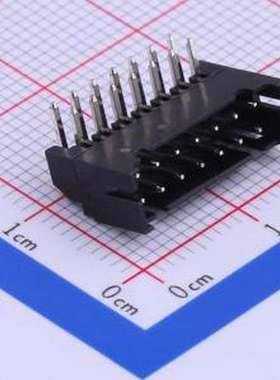 A2211WR-2X07P 线对板针座 间距:2mm 2x7P 黑色 弯插,P=2mm