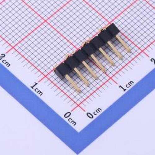 X6511WVS-07H-C50D48R2 排针 1x7P 间距:2.54mm 方针 SMD,P=2.54m